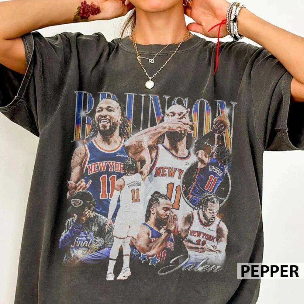 Jalen Brunson 11 New York Knicks Basketball Bootleg Rap Game Day T Shirt